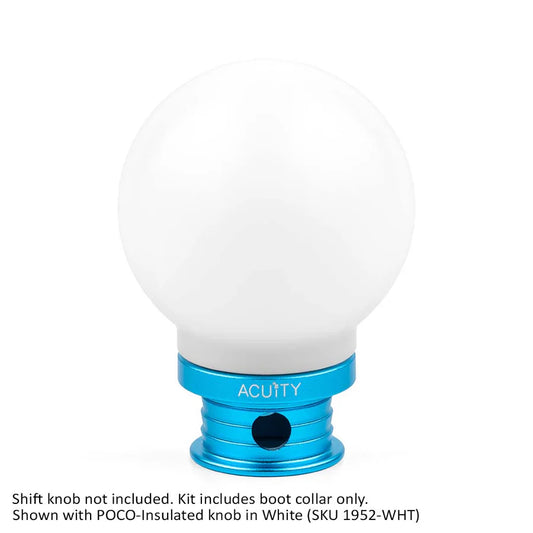 Acuity - Satin Teal Aluminum Shift Boot Collar for POCO Shift Knobs