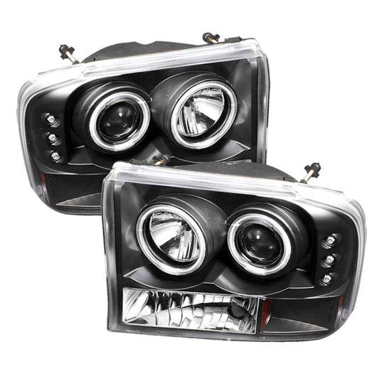 Spyder Ford F250 Super Duty 99-04 Projector Version 2 CCFL Halo LED Blk PRO-YD-FF25099-1P-G2-CCFL-BK