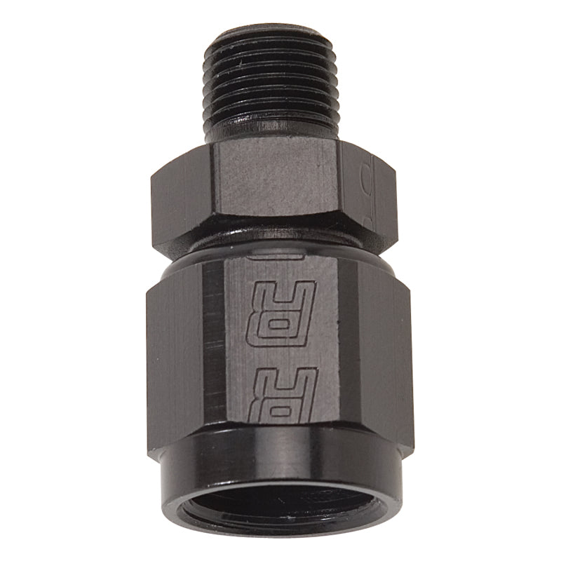 Russell Performance -8 AN Straight Female to 3/8in Male NPT Fitting (Black)