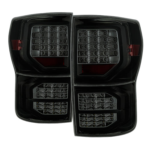 Xtune Toyota Tundra 07-13 LED Tail Lights Black Smoked ALT-JH-TTU07-LED-G2-BSM