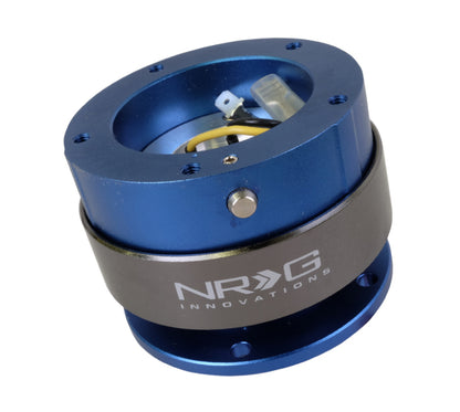 NRG Quick Release Gen 2.0 - Blue Body / Titanium Chrome Ring (5 Hole Base 5 Hole Top)