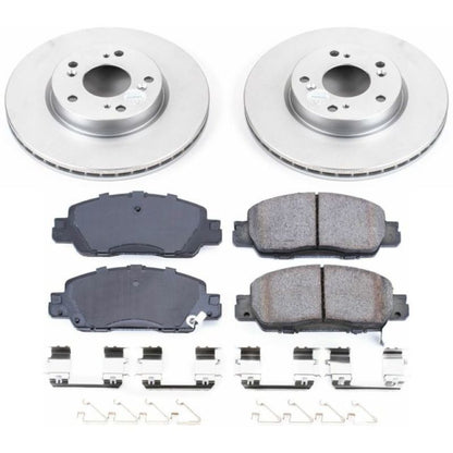 Power Stop 16-17 Honda Accord Front Z17 Evolution Geomet Coated Brake Kit