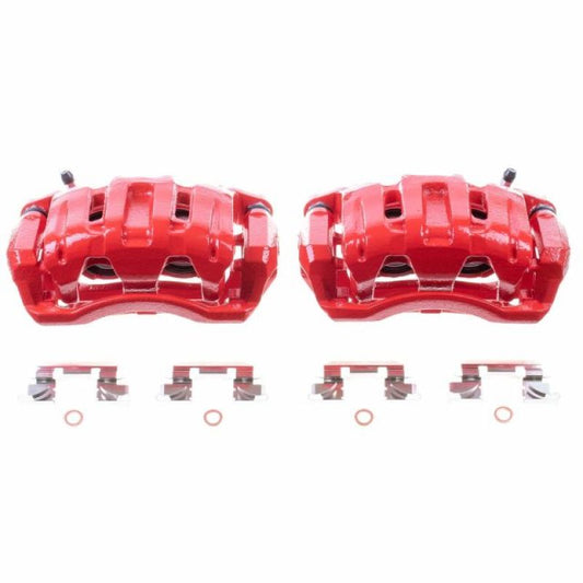 Power Stop 07-12 Acura RDX Front Red Calipers w/Brackets - Pair