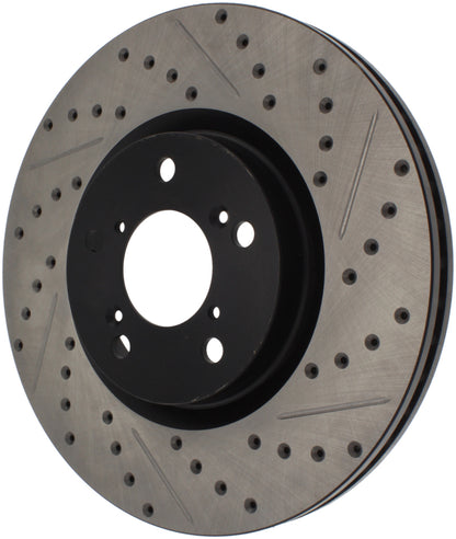 StopTech 07-08 Acura MDX SportStop Slotted & Drilled Right Front Rotor