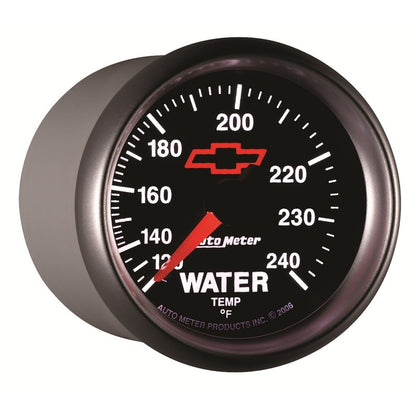 Autometer Sport-Comp II 2-1/16in 120-240 Deg Mechanical Water Temp Gauge - Bowtie Black