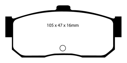 EBC 91-97 Infiniti G20 2.0 Yellowstuff Rear Brake Pads