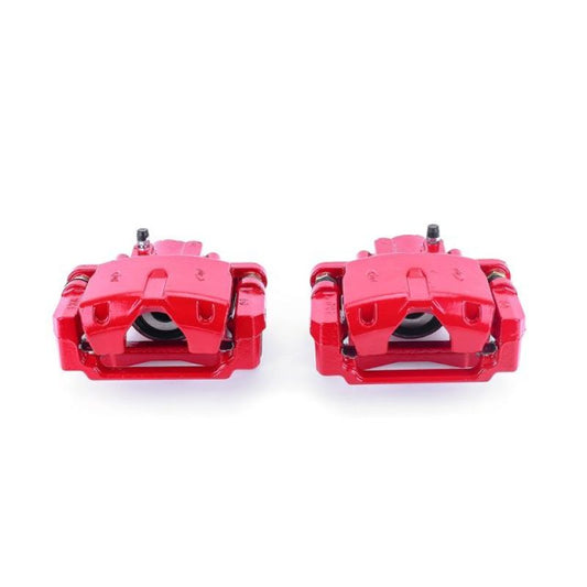 Power Stop 06-07 Cadillac CTS Rear Red Calipers w/Brackets - Pair