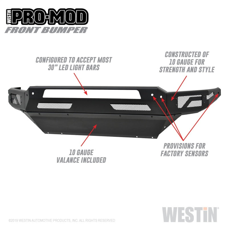 Westin 13-18 Dodge Ram 1500 / 2019 Ram 1500 Classic Pro-Mod Front Bumper