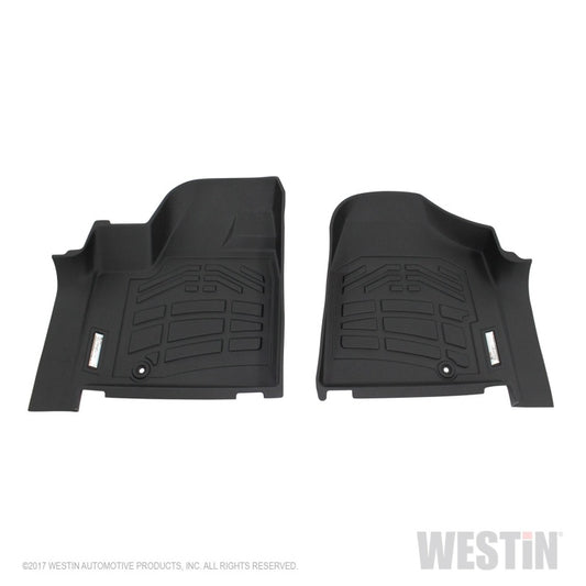 Westin 2012-2017 Dodge/Chrysler/Volkswagen Grand Caravan Wade Sure-Fit Floor Liners Front - Black