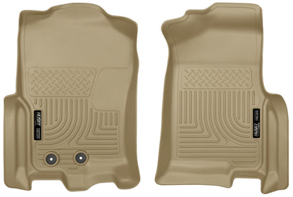 Husky Liners 2015 Ford Expedition/Lincoln Navigator WeatherBeater Front Tan Floor Liners