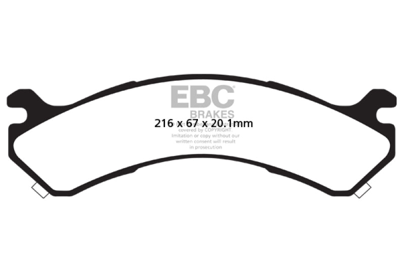 EBC 01-05 Chevrolet Silverado 3500 (2WD) Extra Duty Rear Brake Pads