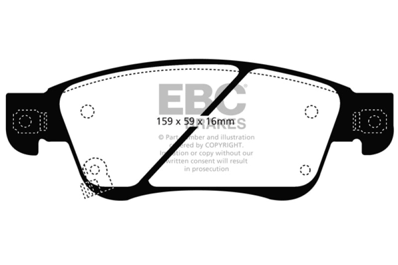 EBC 11-13 Infiniti G25 2.5 Ultimax2 Front Brake Pads