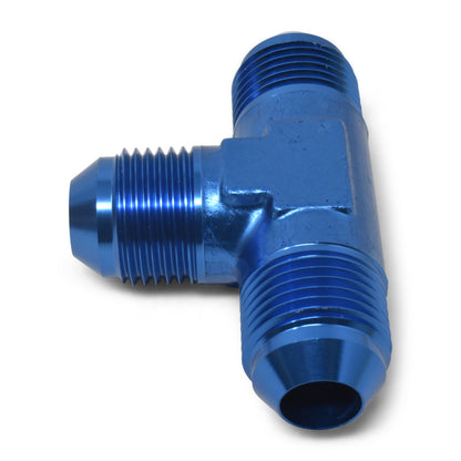 Russell Performance -16 AN NPT Flare Tee Fitting (Blue)