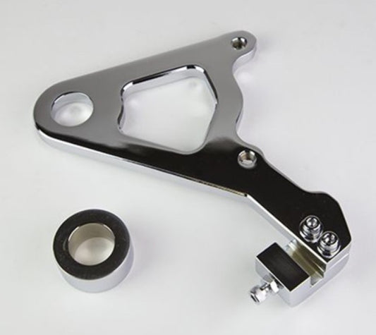 Wilwood Caliper Mounting Kit Chrome w/Bracket GP310 2000-06 FLH/FLT