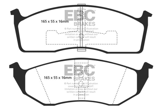 EBC 93-94 Chrysler Concorde 3.3 Ultimax2 Front Brake Pads