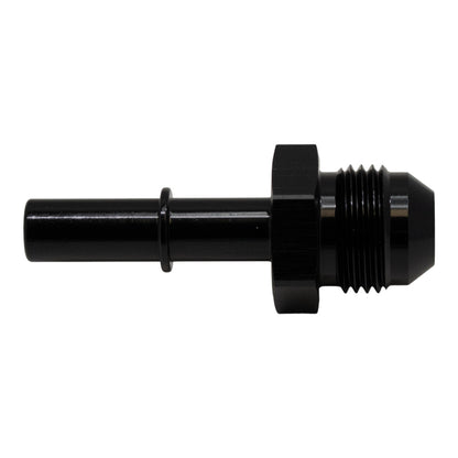 DeatschWerks 8AN Male Flare to 3/8in Male EFI Quick Connect Adapter - Anodized Matte Black