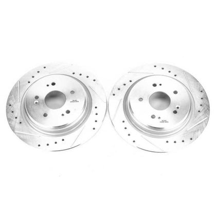 Power Stop 15-19 Acura TLX Rear Evolution Drilled & Slotted Rotors - Pair