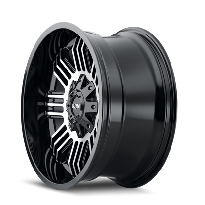 ION Type 144 17x9 / 8x170 BP / -12mm Offset / 125.2mm Hub Black/Machined Wheel