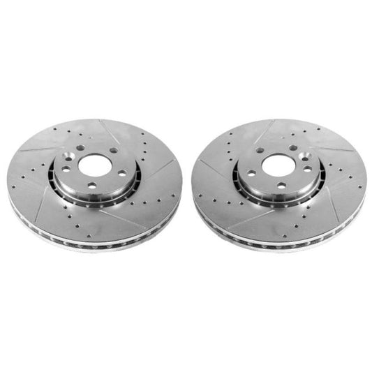 Power Stop 2000 Volvo V70 Front Evolution Drilled & Slotted Rotors - Pair