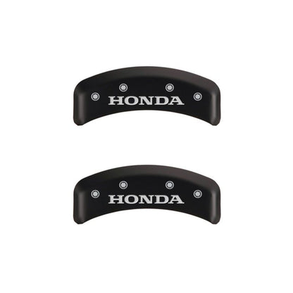 MGP 4 Caliper Covers Engraved Front & Rear Honda Red finish silver ch