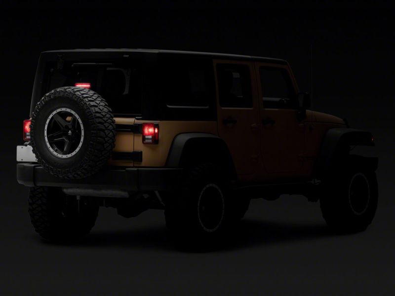 Raxiom 07-18 Jeep Wrangler JK Axial Series Hyper Flash LED Third Brake Light- Smoked