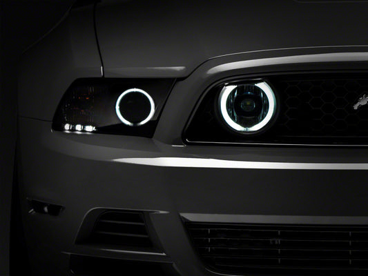 Raxiom 13-14 Ford Mustang GT CCFL Halo Fog Lights- Chrome