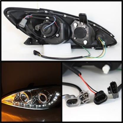 Spyder Toyota Camry 02-06 Projector Headlights DRL Chrome High H1 Low H1 PRO-YD-TCAM02-DRL-C