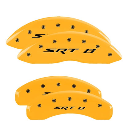 MGP 4 Caliper Covers Engraved Front & Rear MGP Yellow Finish Black Char 2007 Suzuki Grand Vitara