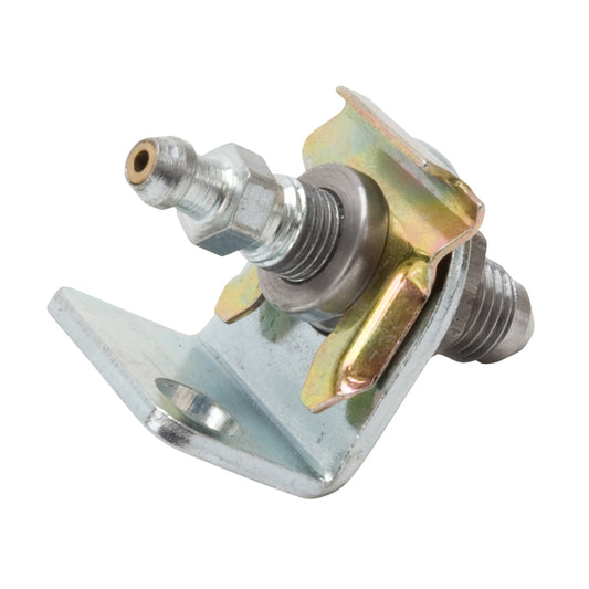 Russell Adapter Fitting -4 AN Male Flare to 3/8in. -24 Brake Bleeder Female - Clear Zinc Finish