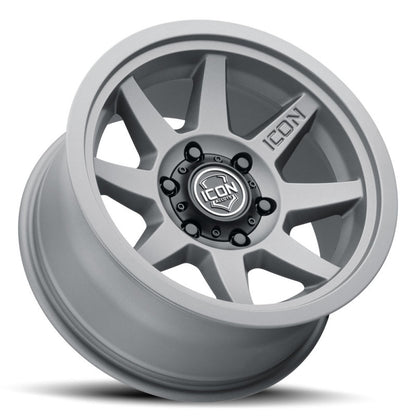 ICON Rebound 17x8.5 6x5.5 0mm Offset 4.75in BS 106.1mm Bore Charcoal Wheel