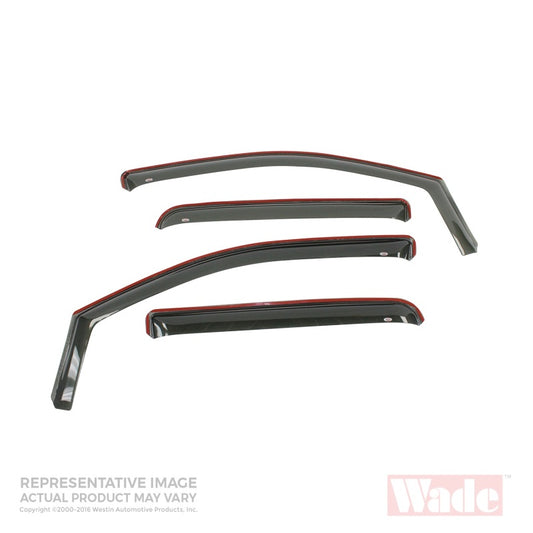 Westin 2001-2005 Toyota Rav4 Wade In-Channel Wind Deflector 4pc - Smoke