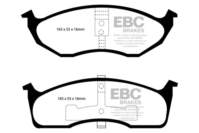 EBC 99-04 Chrysler 300M 3.5 Ultimax2 Front Brake Pads