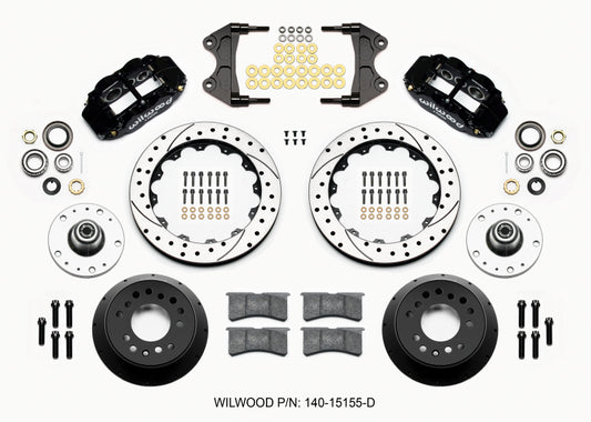 Wilwood Narrow Superlite 6R Front Hub Kit 12.88in Drilled WWE ProSpindle (5x4.75in 5x5.00in Hub)