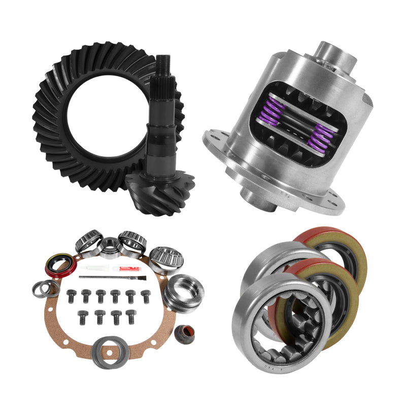 Yukon 8.8in Ford 3.73 Rear Ring & Pinion Install Kit 2.25in OD Axle Bearings and Seals