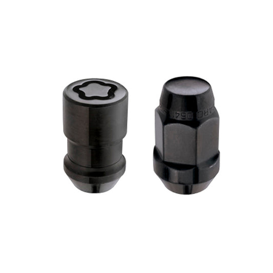McGard 5 Lug Hex Install Kit w/Locks (Cone Seat Nut / Bulge) 1/2-20 / 3/4 Hex / 1.45in. L - Black
