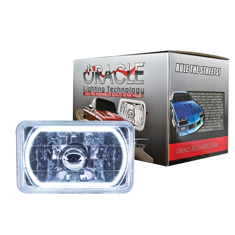 Oracle Pre-Installed Lights 4x6 IN. Sealed Beam - White Halo SEE WARRANTY