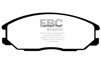 EBC 00-01 Hyundai XG 300 3.0 Redstuff Front Brake Pads