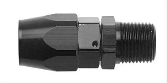 Fragola -6AN Straight Hose End x 1/8 NPT - Black