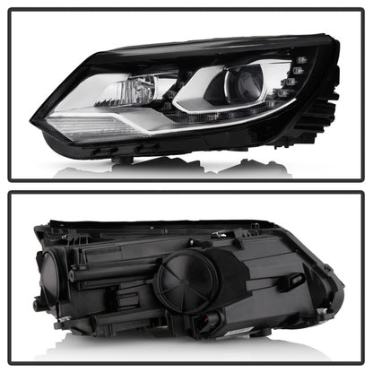 Spyder VW Tiguan 12-17 LED/DRL Projector Headlights Chrome PRO-JH-VWT12-LED-C