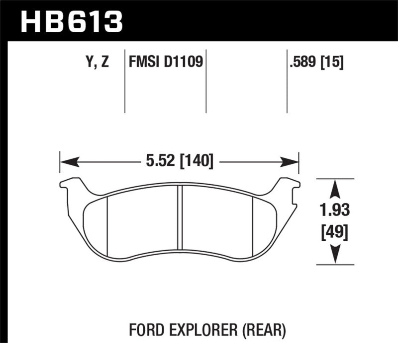 Hawk Performance Ceramic Street Brake Pads