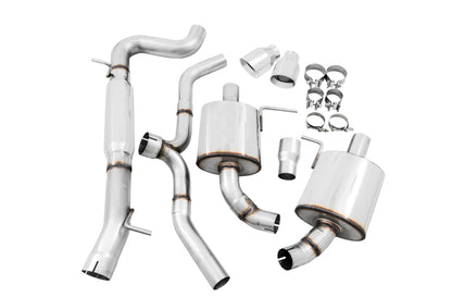 AWE Tuning VW MK7 Golf Alltrack/Sportwagen 4Motion Touring Edition Exhaust - Polished Silver Tips