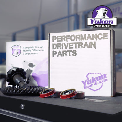 Yukon 8.8in Ford 3.73 Rear Ring & Pinion Install Kit 2.99in OD Axle Bearings and Seals