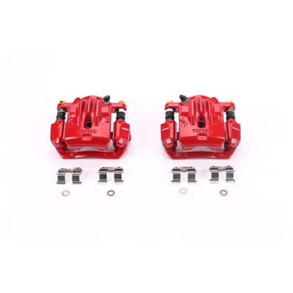 Power Stop 06-09 Subaru Legacy Rear Red Calipers w/Brackets - Pair