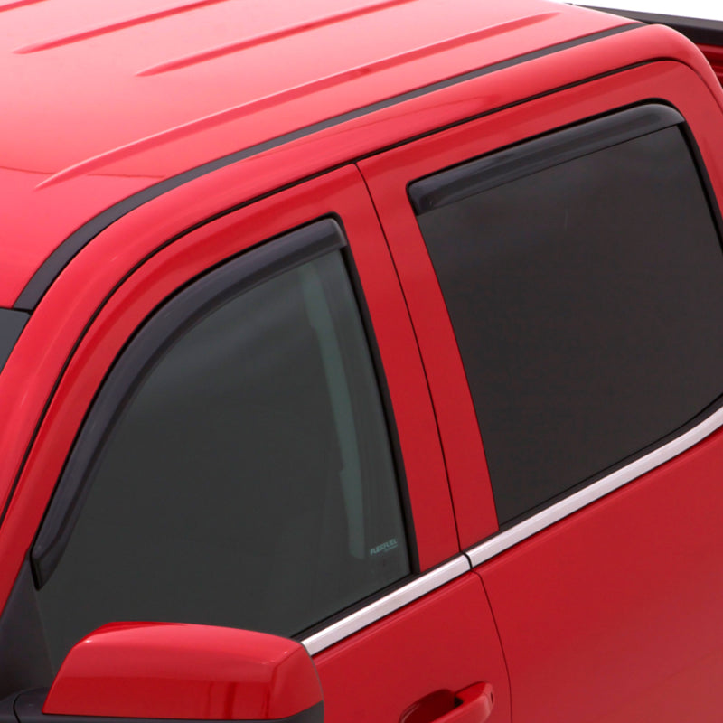 AVS 07-10 Mitsubishi Outlander Ventvisor In-Channel Front & Rear Window Deflectors 4pc - Smoke