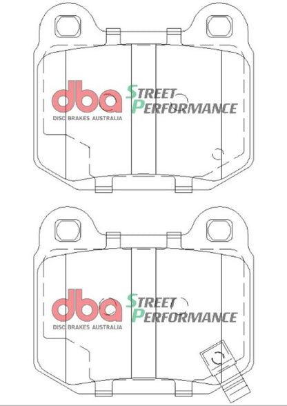 DBA 03-06 EVO / 04-09 STi / 03-07 350Z Track Edition/G35 w/ Brembo SP500 Rear Brake Pads