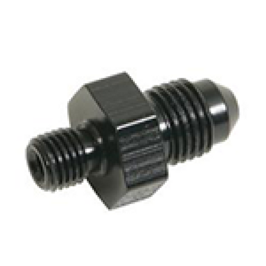 Fragola -6AN x 10mm x 1.0 Male Adapter-Weber - Black