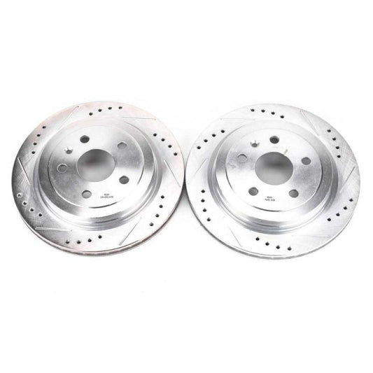 Power Stop 08-18 Cadillac CTS Rear Evolution Drilled & Slotted Rotors - Pair