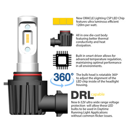 Oracle P13W - VSeries LED Headlight Bulb Conversion Kit - 6000K