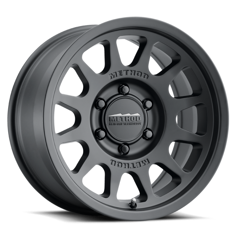 Method MR703 17x8.5 0mm Offset 6x5.5 106.25mm CB Matte Black Wheel