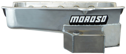 Moroso Pre-80 Chevrolet Small Block (w/2 Piece Seal) Road Race Wet Sump 7qt 7.5in Steel Oil Pan